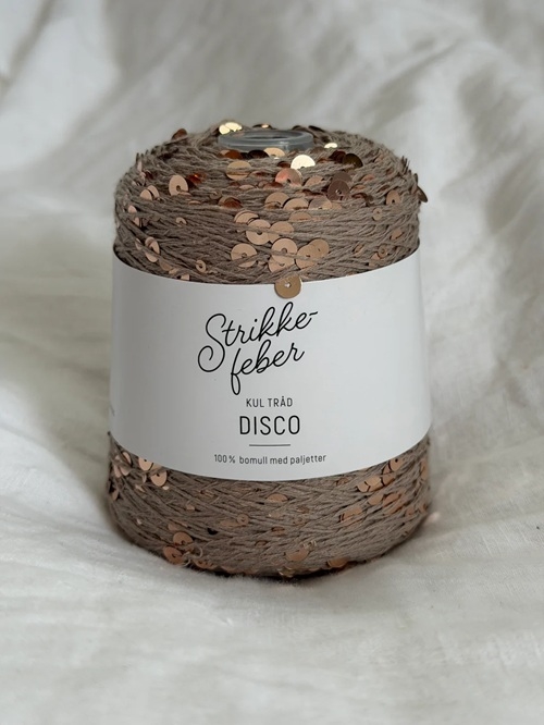 Disco - 200 g Fv. 135 Beige med rosegold pailletter